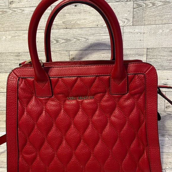 Vera Bradley Red Women's handbag crossbody purse patriotic holiday satchel - Picture 2 of 12